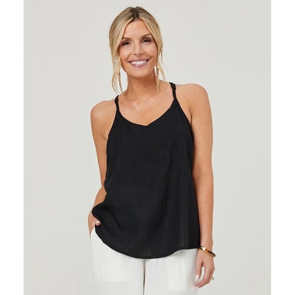 Shebird The Leah Linen Bra Top Tank  Size 3 Small Medium